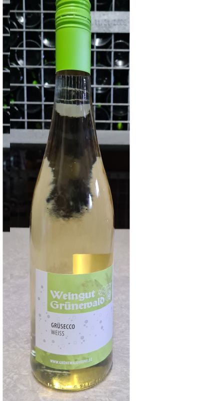 <br>Artikel-Nr.: 2523<br>2025er "GrüSecco" Deutscher Perlwein mit zugesetzter Kohlensäure 0,75l<br>