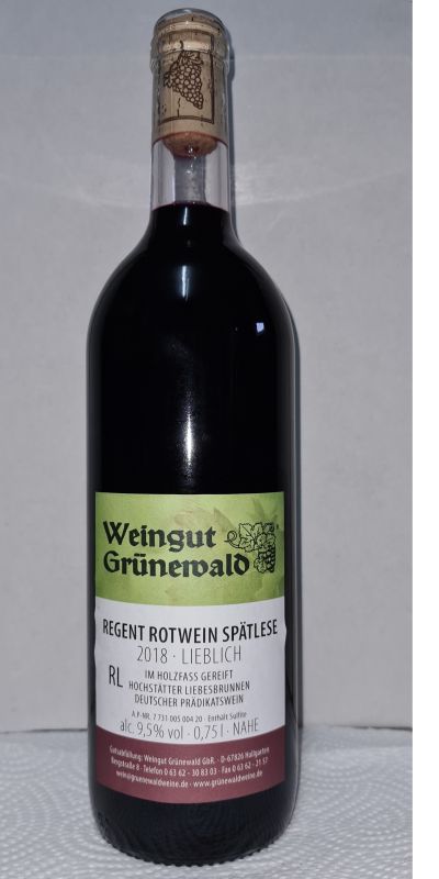 <br>Artikel-Nr.: 2202<br>2022er Hochstätter Liebesbrunnen Regent Spätlese lieblich 0,75l<br>
